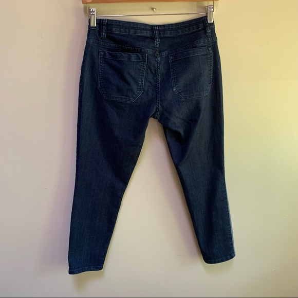 PrAna Organic Cotton Indigo Stripe Jett Capri - Picture 4 of 7